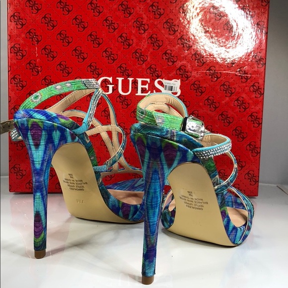 [172] Guess multicolored rhinestones Sandals 5.5 M - Picture 3 of 7